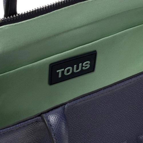 Shopper Tous M Amaya Brenda azul marino interior | Bolsos Tous Oficial