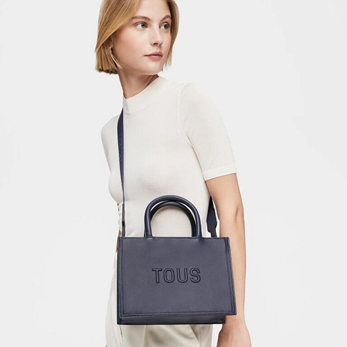 Shopper Tous M Amaya Brenda azul marino | Bolsos Tous Oficial
