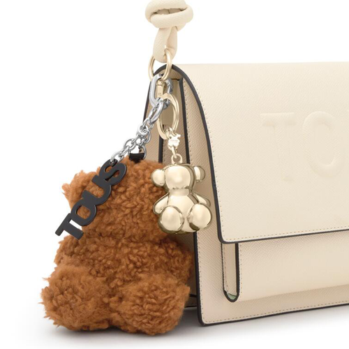 llavero Tous Bold Bear Fleece marron | llaveros Tous Oficial