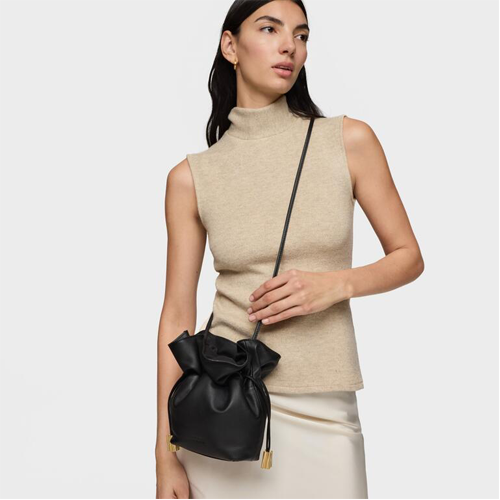 bombonera tous piel heritage negro | bolsos Tous Oficial