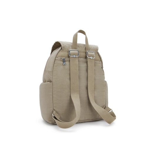 mochila kiplint city zip s taupe trasera | mochilas kipling