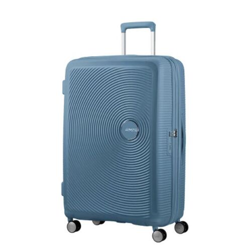 Maleta American Tourister Soundbox stone blue | Maletas rigidas