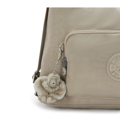 mochila bolso kipling yenna taupe | bolsos mochilas kipling