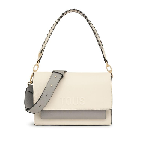 bandolera-m-tous-audree-saffiano-gris-beige bandolera m tous audree saffiano gris beige | Bolsos Tous Ofical